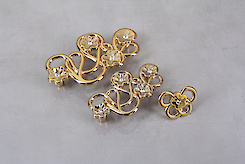 Мебельная ручка Giusti РГ 386 WMN665.096.KRGP золото глянцевое