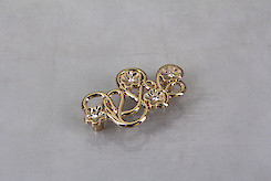 Мебельная ручка Giusti РГ 387 WMN665.074.KRGP золото глянцевое