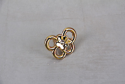 Мебельная ручка Giusti РГ 388 WPO665.000.KRGP золото глянцевое