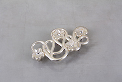 Мебельная ручка Giusti РГ 389 WMN665.096.KRM5 венецианское серебро