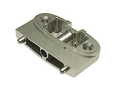 Кріплення газового ліфта KRABY Italiana Ferramenta до фасаду з вузького алюмінієвого профілю