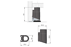 Spacer корпус для опоры Integrato Italiana Ferramenta, H=60 мм