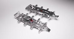 Прихований меблевий підвіс регульований Italiana Ferramenta LIBRA H2 для коробів верхнього ярусу з кріпленням на саморізи