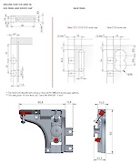 Прихований меблевий регульований підвіс Italiana Ferramenta LIBRA H6 (лівий) для коробів верхнього і нижнього ярусів