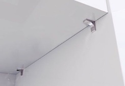 Полицетримач для скляних і дерев'яних полиць K-LINE Italiana Ferramenta з фіксацією