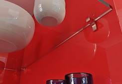 Прогумована вставка Italiana Ferramenta до меблевого полицетримача для скляних полиць K-LINE