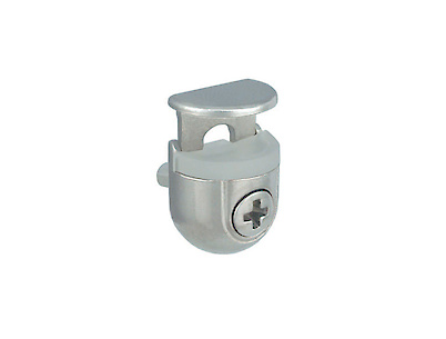 Полицетримач для скляних полиць Peki Italiana Ferramenta під запрессовку нікель