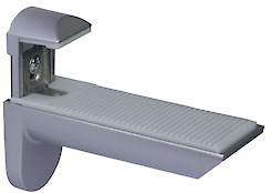 Меблевий полицетримач KAIMAN Italiana Ferramenta для скляних полиць і поличок з ДСП в кольорі алюміній