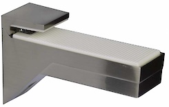 Полкодержатель для стеклянных полок и полок из ДСП Kalabrone в цвете никель