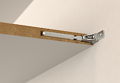 Прихований полицетримач Triade Mini Italiana Ferramenta для полиць товщиною від 25мм