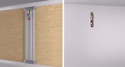 Меблевий прихований вертикальний підвіс LIBRA CH 500мм для важких або глибоких коробів верхнього і нижнього ярусів