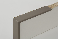 Планка торцева асиметрична алюмінієва С181 для плити 18 мм L=5500мм коньяк