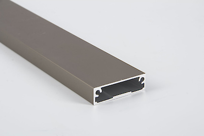 Фасадный алюминиевый профиль М7 L=5950 мм инокс (коньяк)