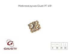 Мебельная ручка Giusti РГ 419 WPO707.000.00GP 