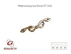 Мебельная ручка Giusti РГ 442 WMN701.096.00GP 