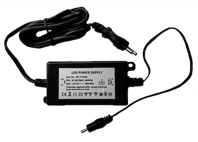 Блок живлення з штекером LED SC-D107A, 30W 12V