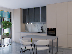 ДСП Egger 18мм U727 ST9 Серый камень хорошее решение для интерьера кухни