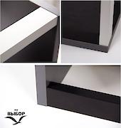 Труба прямокутна алюмінієва анодована з приливами 40х20, натуральний алюміній для меблевих конструкцій довжина 5,95м (ціна 1пог.м)