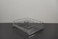 Ящик висувний гратчастий H = 145 на напрямних часткового висування з доводчиком для модуля 600мм Vibo