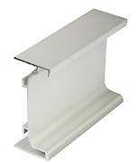 Профіль C-подібний Zobal срібло для фасадів без ручок під стрічку LED довжина 3,5м