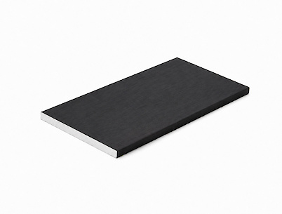 Полоса алюминиевая анодированная 50x4мм L=5950 мм черный Brush