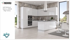 MDF-панель Rehau 19.6мм Rauvisio Brilliant Bianco 5000B 