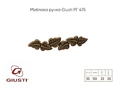 Меблева ручка Giusti РГ 475 WMN719.096.00D1