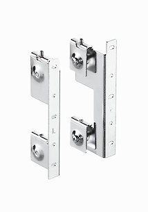 Комплект кріплень фасаду на висувну шухляду Vibo для посуду (PRCA02)