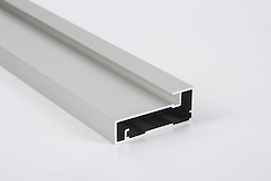 Фасадный рамочный профиль алюминиевый М41 алюминий BRUSH