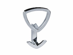 Крючок Falso Stile KK-16 двойной - хром глянцевый