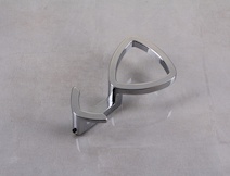 Меблевий гачок Falso Stile KK-16 подвійний - хром глянсовий