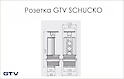 Настольный удлинитель для розеток GTV, встраиваемый черный