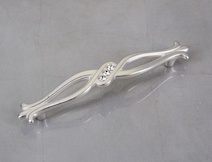 Меблева ручка Giusti РГ 486 WMN.715.128.KRM5 венеціанське срібло