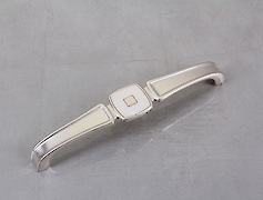 Меблева ручка Giusti РГ 501 WMN.716.160.MBM5 венеціанське срібло + перламутровий