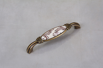 Мебельная ручка Giusti РГ 513 M78.01.H2.D1G старое золото с керамикой