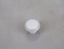 Меблева ручка-кнопка Giusti РГ 516 P77.00.00.T4G срібло вінтажне з керамікою