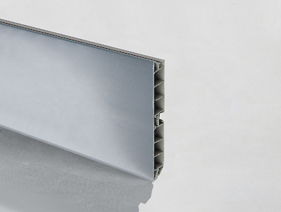 Цоколь кухонний пластиковий Scilm h=100мм L=4000мм під алюміній гладкий