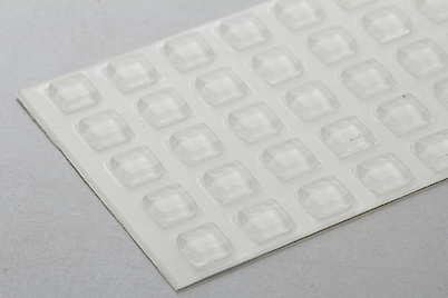 Самоклеючі демпфери Italiana Ferramenta квадратні 10x2.5мм, 55шт