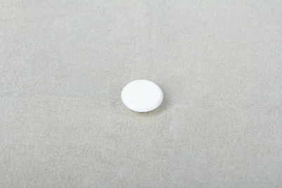 Декоративна заглушка Italiana Ferramenta для маскування отворів d=8 біла, 100шт