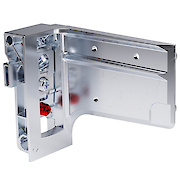 Прихований меблевий регульований підвіс Italiana Ferramenta LIBRA H7 (правий) для коробів верхнього і нижнього ярусів під запрессовку для планки.