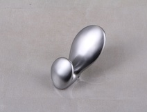 Крючок мебельный Falso Stile КК-11 одинарный хром матовый