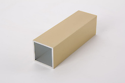 Труба квадратна пустотіла анодована 30х30х2мм золото 