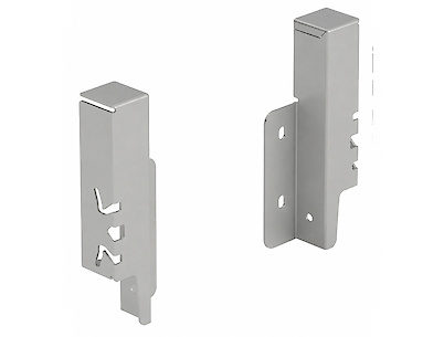 Кріплення задньої стінки Hettich для шухляди ArciTech h=126 праве сріблясте
