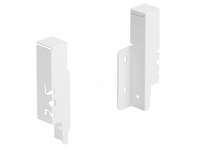 Кріплення задньої стінки Hettich для шухляди ArciTech h=126 праве біле