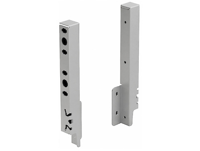 Кріплення задньої стінки Hettich для шухляди ArciTech h=218 праве сріблясте