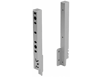 Кріплення задньої стінки Hettich для шухляди ArciTech h=250 ліве сріблясте