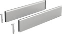 Комплект надставок на боковину Hettich TopSide ArciTech h=124 L=500 серебристый