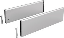 Комплект надставок на боковину Hettich TopSide ArciTech h=124 L=500 серебристый