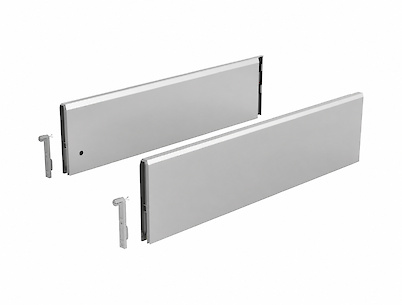 Комплект надставок на боковину Hettich TopSide ArciTech h=124 L=500 сріблястий
