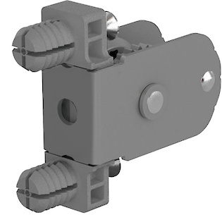 З'єднувачі передній панелі Hettich під запресовку для боковин шухляди ArciTech сірі